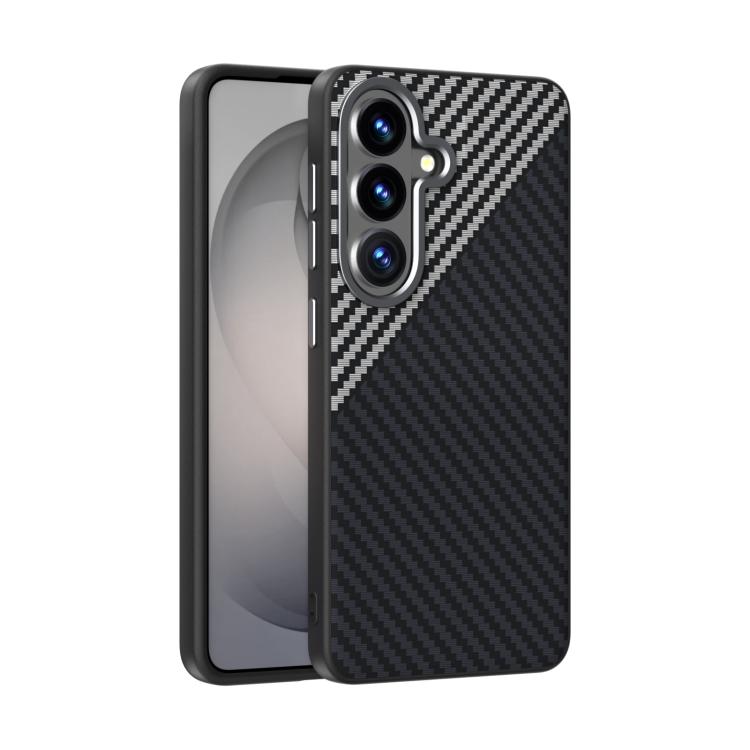 ABEEL C Carbon Fiber Series 6D Micro Relief MagSafe Phone Case - For Samsung Galaxy S26 Series / S25 / S24