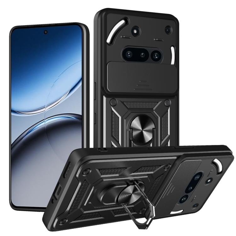 Sliding Camera Cover Design TPU + PC Phone Case - For Nothing Phone (3a) / (3a) Pro / CMF Phone 1