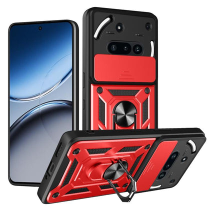 Sliding Camera Cover Design TPU + PC Phone Case - For Nothing Phone (3a) / (3a) Lite / CMF Phone 2 Pro