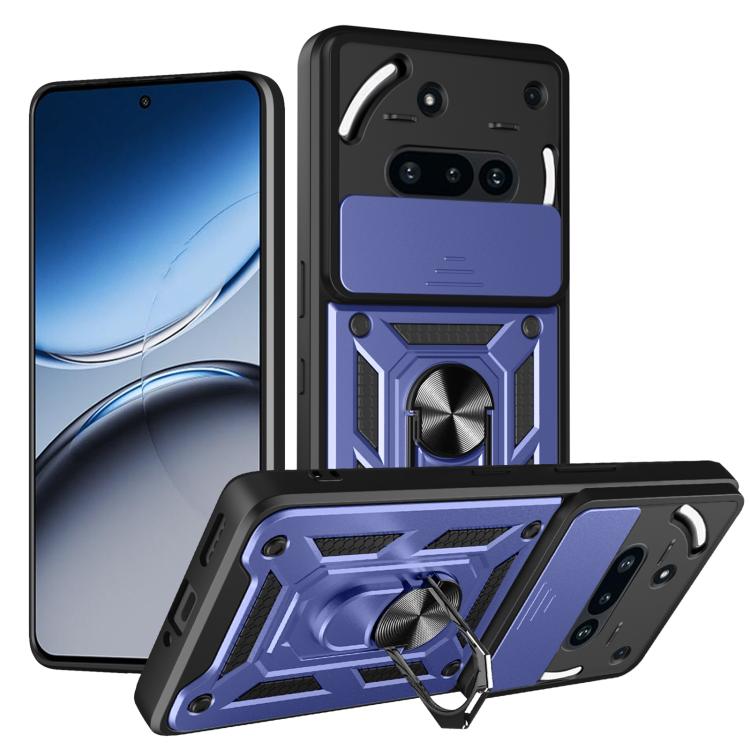 Sliding Camera Cover Design TPU + PC Phone Case - For Nothing Phone (3a) / (3a) Pro / CMF Phone 2 Pro