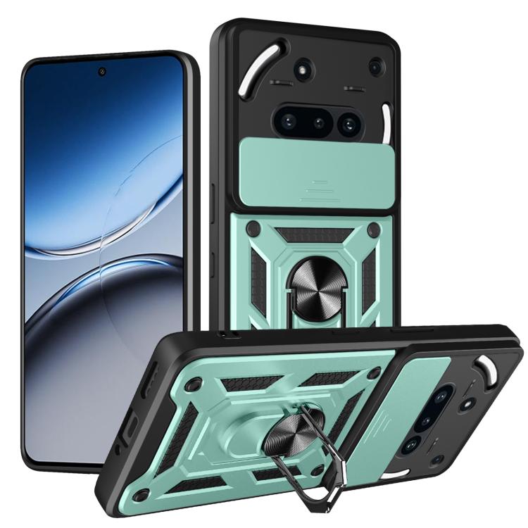 Sliding Camera Cover Design TPU + PC Phone Case - For Nothing Phone (3a) / (3a) Pro / CMF Phone 2 Pro
