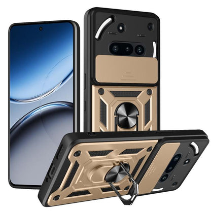 Sliding Camera Cover Design TPU + PC Phone Case - For Nothing Phone (3a) / (3a) Pro / CMF Phone 2 Pro