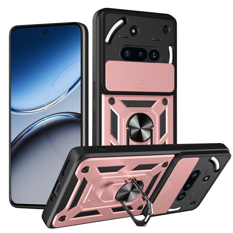 Sliding Camera Cover Design TPU + PC Phone Case - For Nothing Phone (3a) / (3a) Pro / CMF Phone 2 Pro