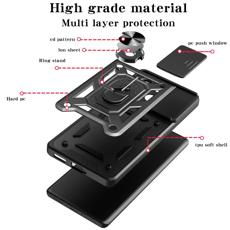 Sliding Camera Cover Design TPU + PC Phone Case - For Nothing Phone (2a)