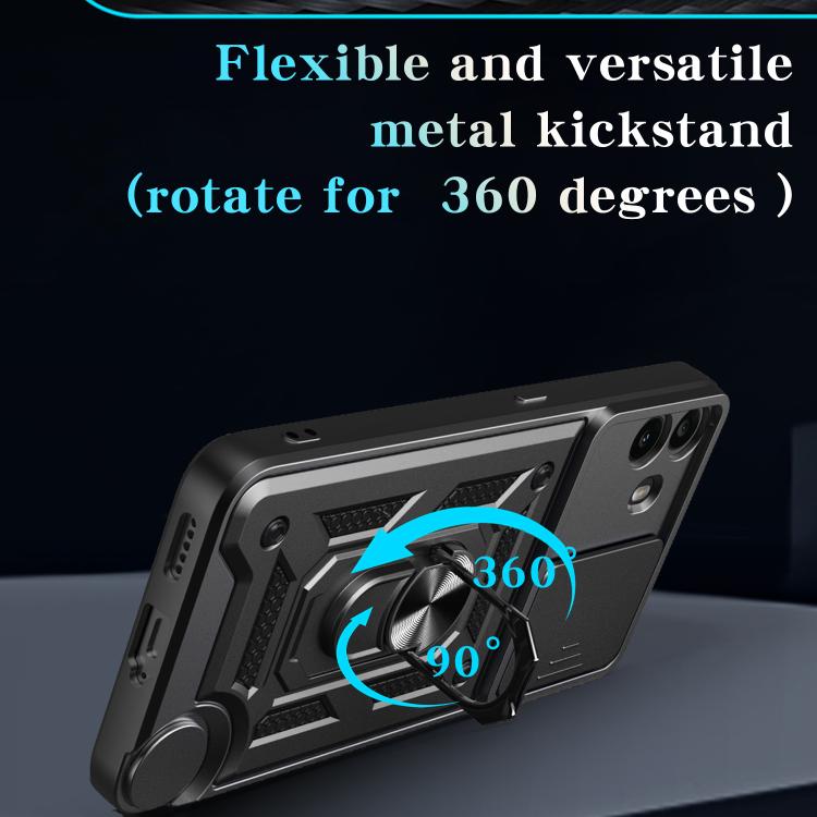 Sliding Camera Cover Design TPU + PC Phone Case - For Nothing Phone (2a)