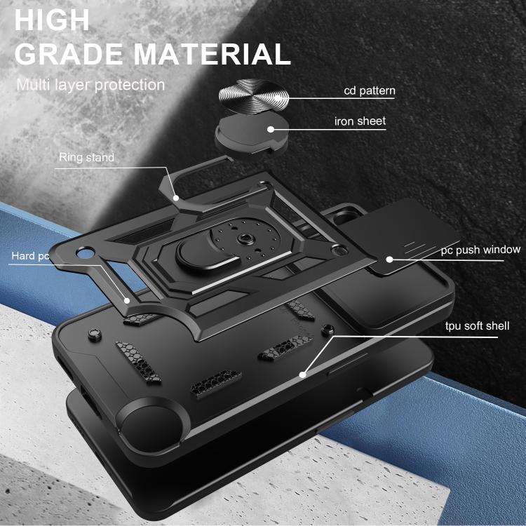 Sliding Camera Cover Design TPU + PC Phone Case - For Nothing Phone (3a) / (3a) Pro / CMF Phone 1