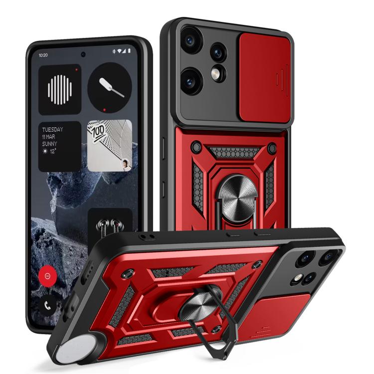 Sliding Camera Cover Design TPU + PC Phone Case - For Nothing Phone (3a) / (3a) Lite / CMF Phone 2 Pro