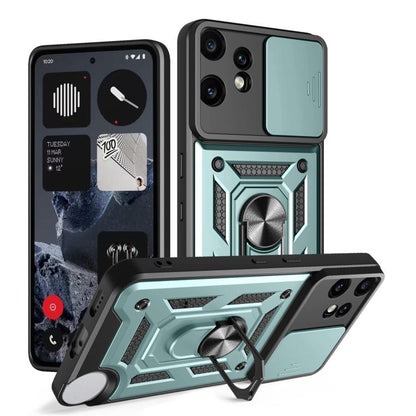 Sliding Camera Cover Design TPU + PC Phone Case - For Nothing Phone (3a) / (3a) Lite / CMF Phone 2 Pro