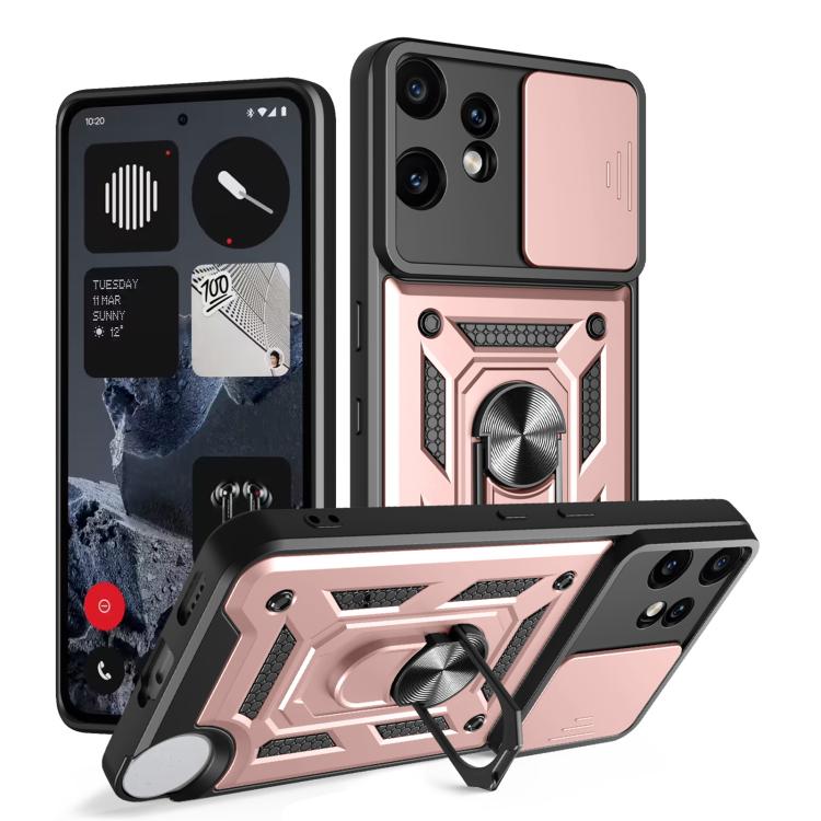Sliding Camera Cover Design TPU + PC Phone Case - For Nothing Phone (3a) / (3a) Lite / CMF Phone 2 Pro