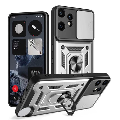 Sliding Camera Cover Design TPU + PC Phone Case - For Nothing Phone (3a) / (3a) Lite / CMF Phone 2 Pro