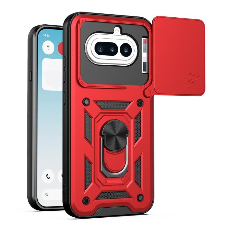 Sliding Camera Cover Design TPU + PC Phone Case - For Nothing Phone (4a) / (4a) Pro / (4b)