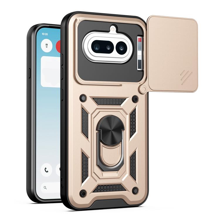 Sliding Camera Cover Design TPU + PC Phone Case - For Nothing Phone (4a) / (4a) Pro / (3a) Lite