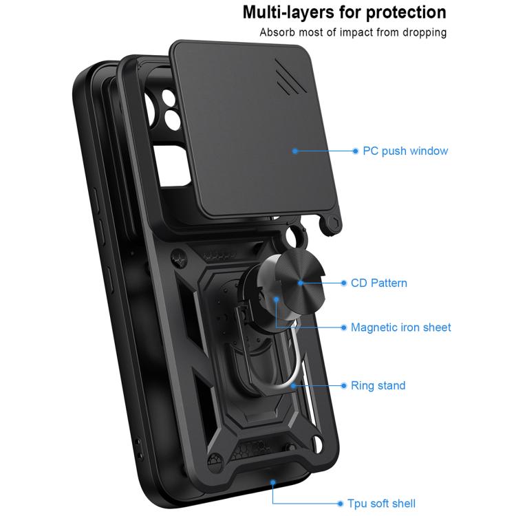Sliding Camera Cover Design TPU + PC Phone Case - For Nothing Phone (4a) / (4a) Pro / (3a) Lite