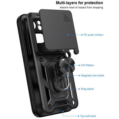 Sliding Camera Cover Design TPU + PC Phone Case - For Nothing Phone (4a) / (4a) Pro / (3a) Lite
