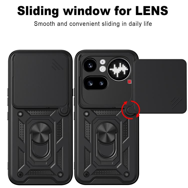 Sliding Camera Cover Design TPU + PC Phone Case - For Nothing Phone (4a) / (4a) Pro / (3a) Lite