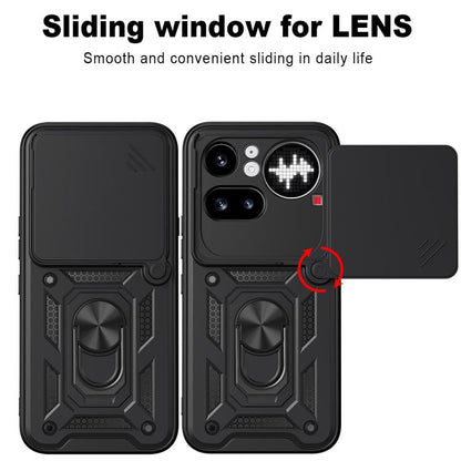 Sliding Camera Cover Design TPU + PC Phone Case - For Nothing Phone (4a) / (4a) Pro / (3a) Lite