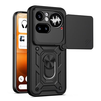 Sliding Camera Cover Design TPU + PC Phone Case - For Nothing Phone (4a) / (4a) Pro / (4b)