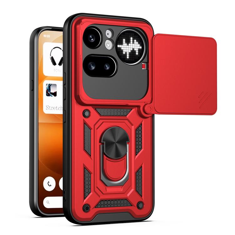 Sliding Camera Cover Design TPU + PC Phone Case - For Nothing Phone (4a) / (4a) Pro / (4b)