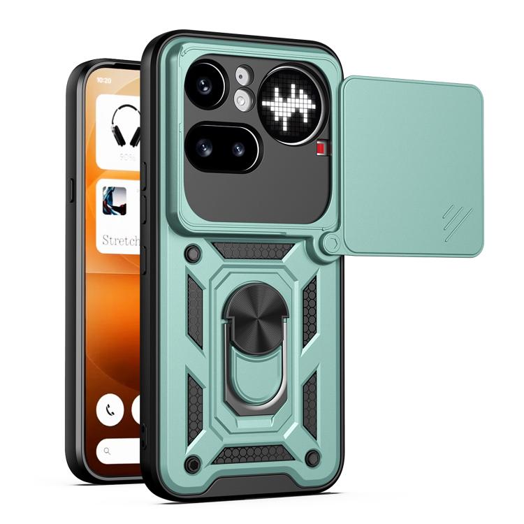 Sliding Camera Cover Design TPU + PC Phone Case - For Nothing Phone (4a) / (4a) Pro / (4b)