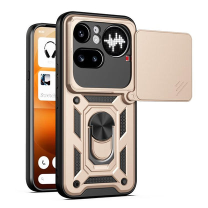 Sliding Camera Cover Design TPU + PC Phone Case - For Nothing Phone (4a) / (4a) Pro / (4b)