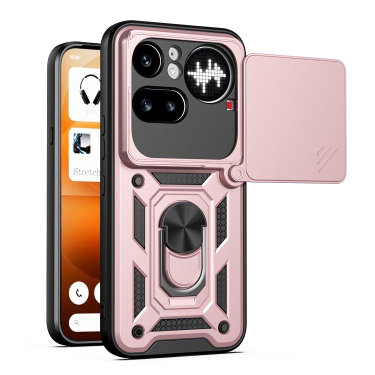 Sliding Camera Cover Design TPU + PC Phone Case - For Nothing Phone (4a) / (4a) Pro / (4b)