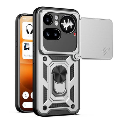 Sliding Camera Cover Design TPU + PC Phone Case - For Nothing Phone (4a) / (4a) Pro / (4b)