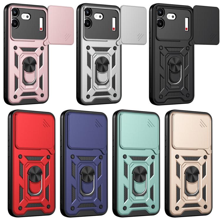 Sliding Camera Cover Design TPU + PC Phone Case - For Nothing Phone (4a) / (4a) Pro / (4b)