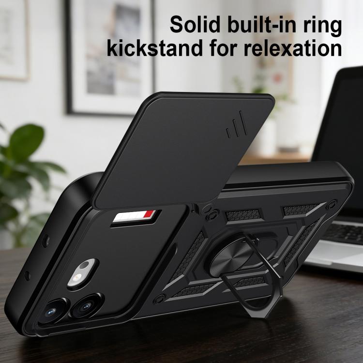 Sliding Camera Cover Design TPU + PC Phone Case - For Nothing Phone (4a) / (4a) Pro / (4b)