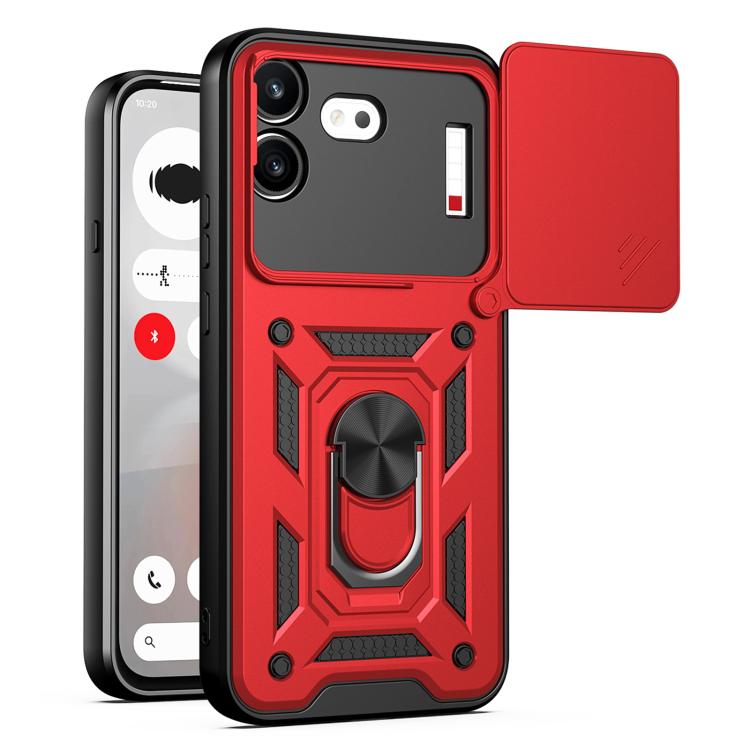 Sliding Camera Cover Design TPU + PC Phone Case - For Nothing Phone (4a) / (4a) Pro / (4b)