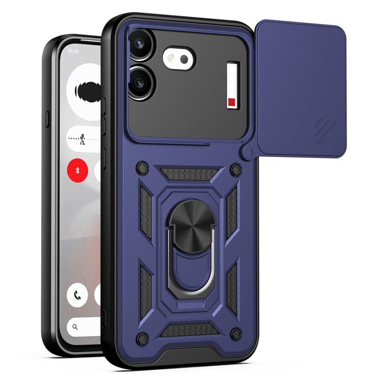 Sliding Camera Cover Design TPU + PC Phone Case - For Nothing Phone (4a) / (4a) Pro / (4b)