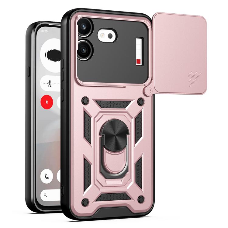 Sliding Camera Cover Design TPU + PC Phone Case - For Nothing Phone (4a) / (4a) Pro / (4b)