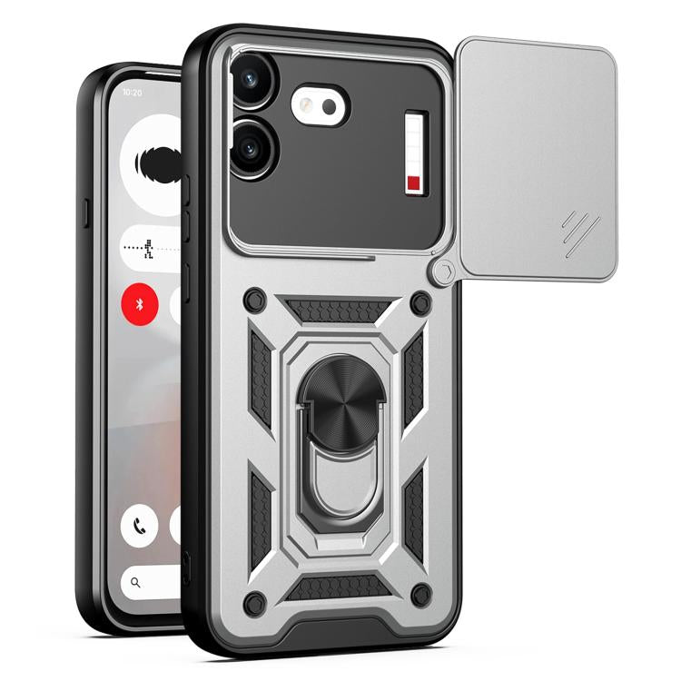 Sliding Camera Cover Design TPU + PC Phone Case - For Nothing Phone (4a) / (4a) Pro / (4b)