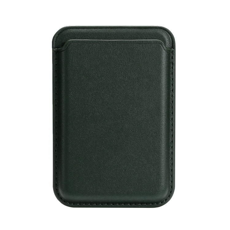 Single Card Slot MagSafe Magnetic PU Leather Card Holder