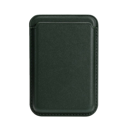 Single Card Slot MagSafe Magnetic PU Leather Card Holder