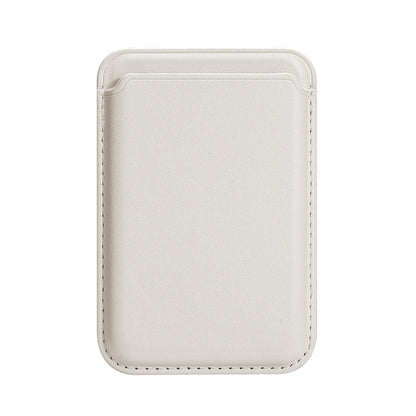 Single Card Slot MagSafe Magnetic PU Leather Card Holder