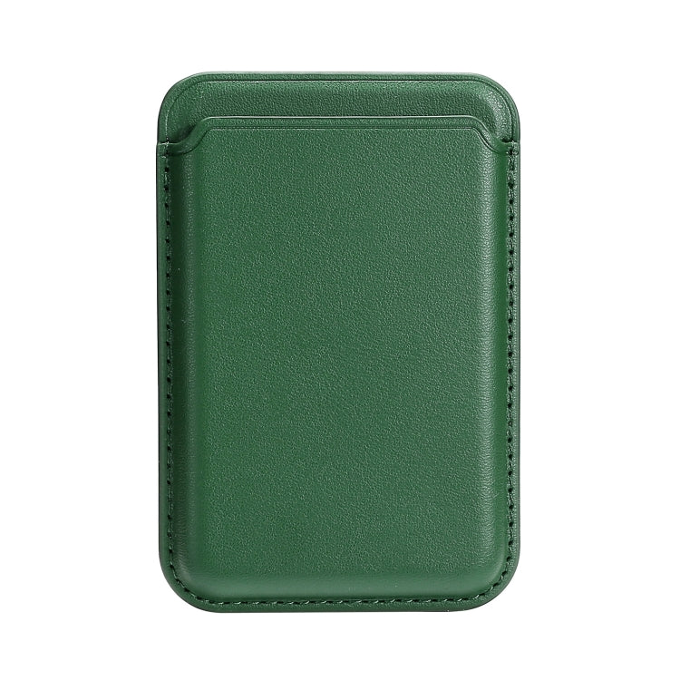 Single Card Slot MagSafe Magnetic PU Leather Card Holder