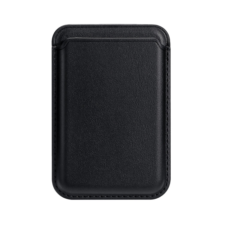 Single Card Slot MagSafe Magnetic PU Leather Card Holder