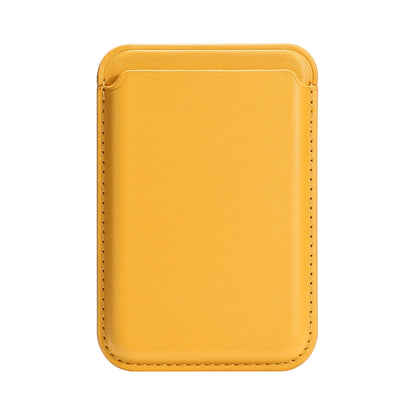 Single Card Slot MagSafe Magnetic PU Leather Card Holder