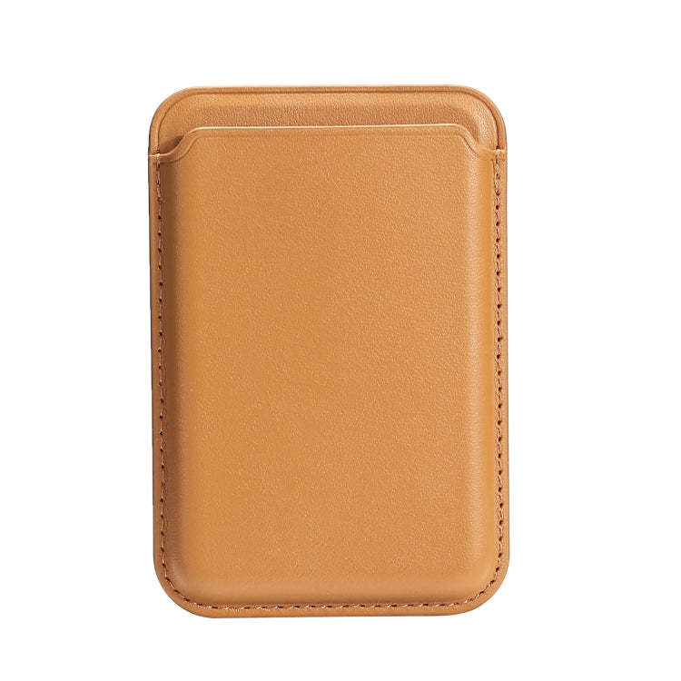 Single Card Slot MagSafe Magnetic PU Leather Card Holder