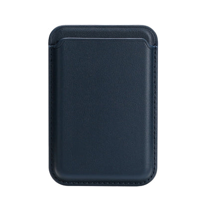 Single Card Slot MagSafe Magnetic PU Leather Card Holder