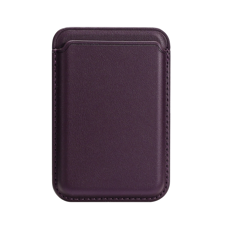 Single Card Slot MagSafe Magnetic PU Leather Card Holder