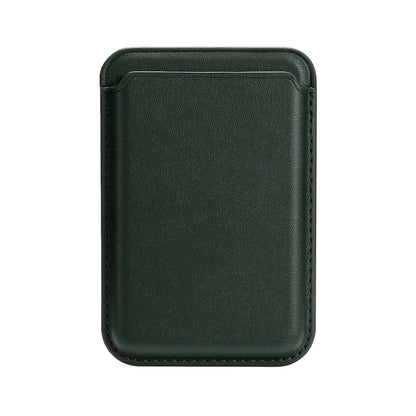 Two Card Slots MagSafe Magnetic PU Leather Card Holder