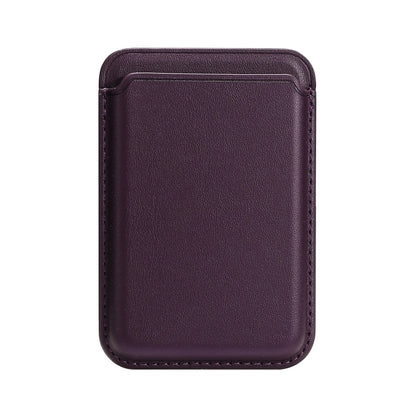 Two Card Slots MagSafe Magnetic PU Leather Card Holder