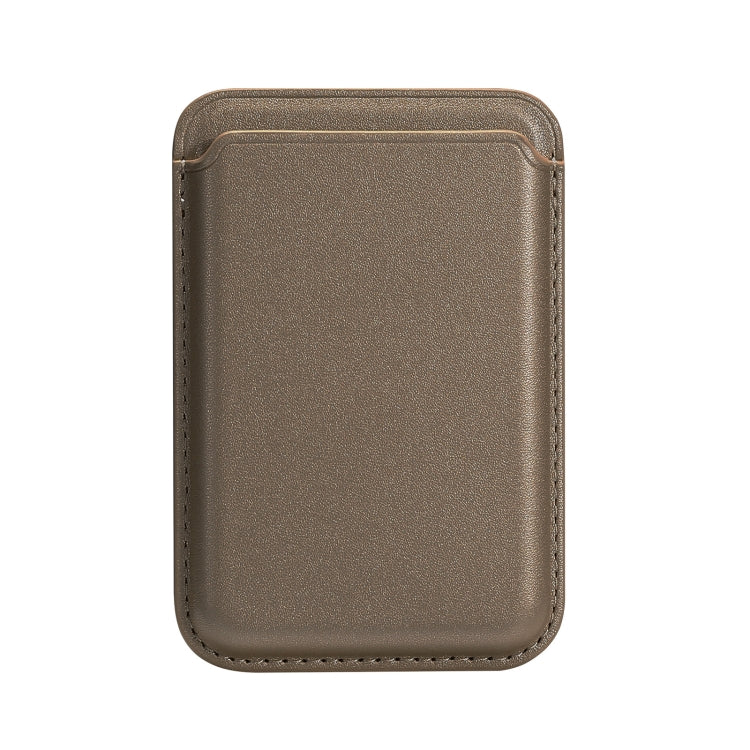 Two Card Slots MagSafe Magnetic PU Leather Card Holder