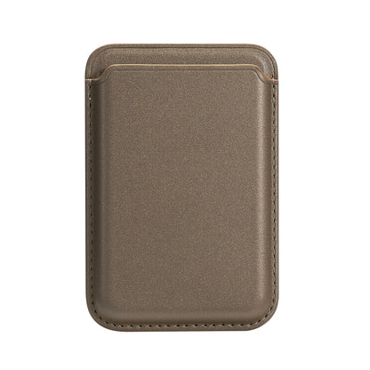 Two Card Slots MagSafe Magnetic PU Leather Card Holder
