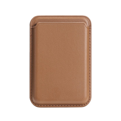 Two Card Slots MagSafe Magnetic PU Leather Card Holder