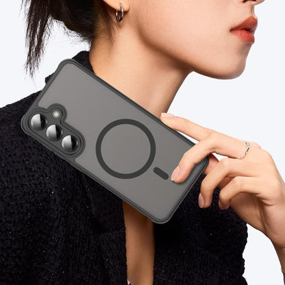 Fan Dun Series TPU Hybrid PC Frosted MagSafe Phone Case - For Samsung Galaxy S24 FE / S25+ / S25 Ultra