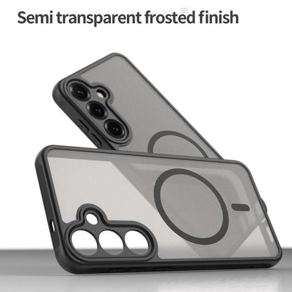Fan Dun Series TPU Hybrid PC Frosted MagSafe Phone Case - For Samsung Galaxy S24 FE / S25+ / S25 Ultra
