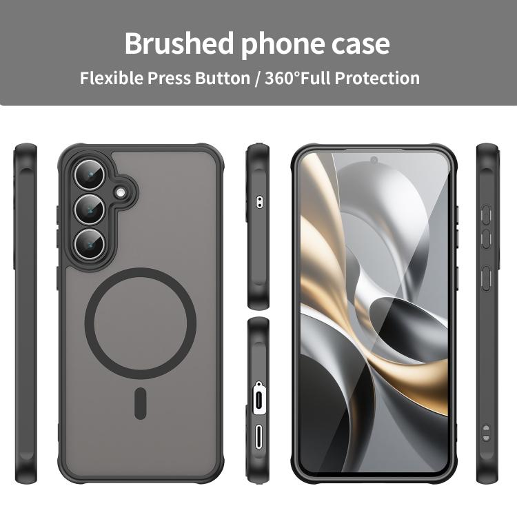 Fan Dun Series TPU Hybrid PC Frosted MagSafe Phone Case - For Samsung Galaxy S25 Series / S24 FE