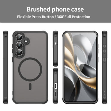 Fan Dun Series TPU Hybrid PC Frosted MagSafe Phone Case - For Samsung Galaxy S25 Series / S24 FE